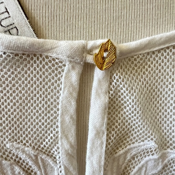 CULTURE TOP LG NWT LACE EMBROIDERY BOHEMIAN DAINTY FEMININE DELICATE COTTAGECORE - Picture 8 of 13